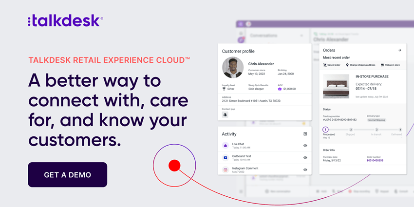 Talkdesk Retail Experience Cloud Meet Your Customers Where They Are
