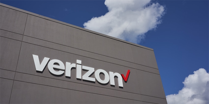 Verizon Logo on Building