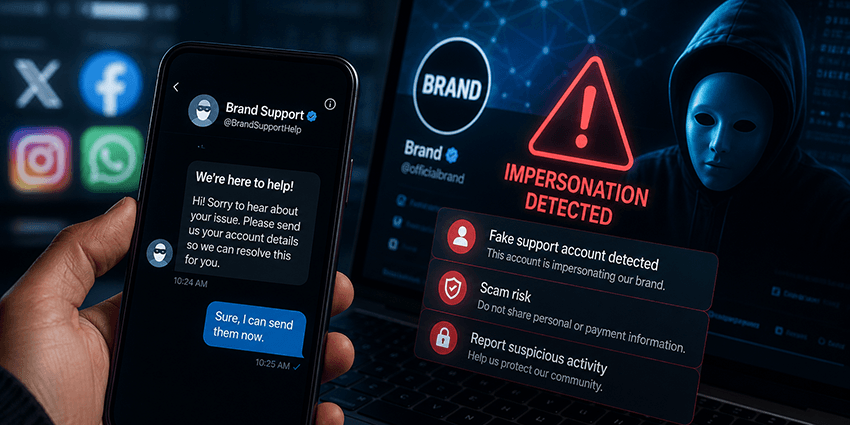 Fake accounts and AI clones exploiting customer trust in social CX