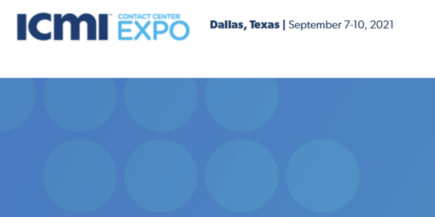 ICMI Contact Center Expo Conference September 2021
