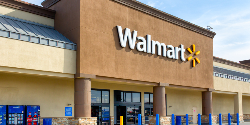 Walmart Store Exterior and Trademark Logo