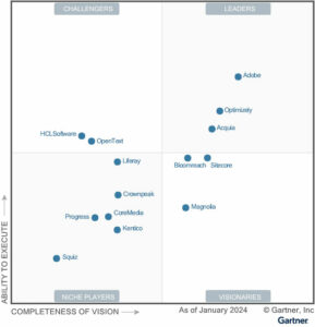 Gartner Magic Quadrant for Digital Experience Platforms (DXPs) 2024