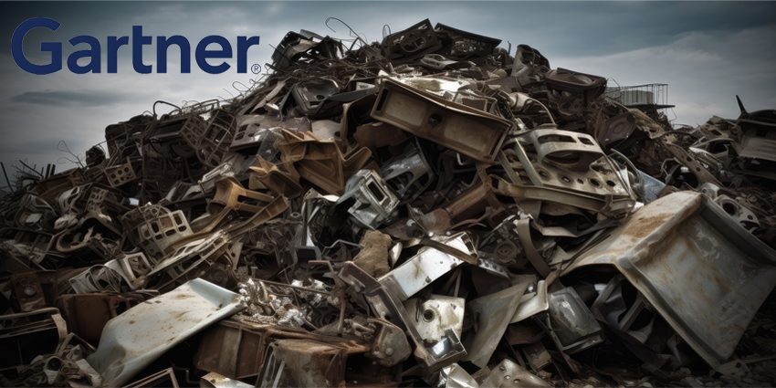 Big pile of scrap metal.