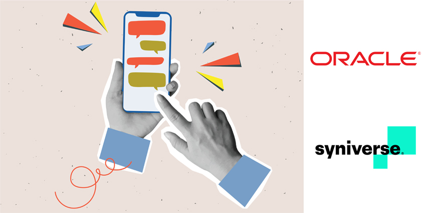 Black and white hands holding a phone with a chat. Vector illustration in a modern collage style