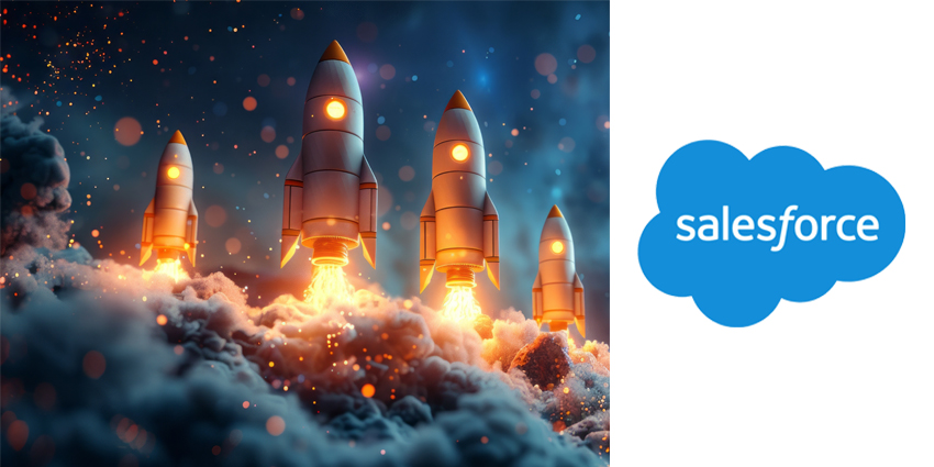Multiple rockets soar through the sky, leaving trails of smoke as they travel upwards