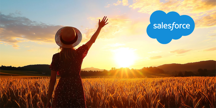 A farewell scene captures a woman waving goodbye in a field, symbolizing parting and transition..