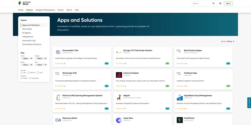 The ServiceNow Store