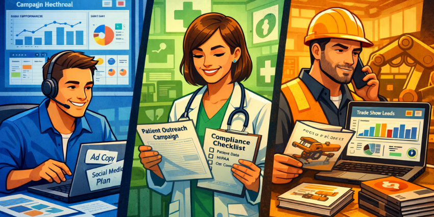 Sales use cases showing real results across five industries