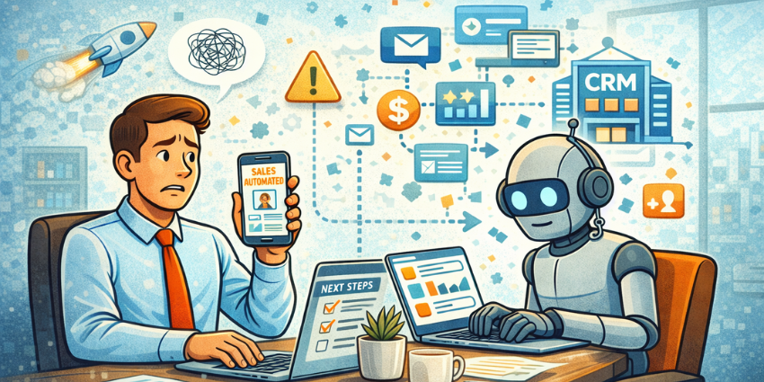 Sales automation and sales and marketing automation platform powered by AI sales tools improving the martech customer journey and representing the future of AI in marketing