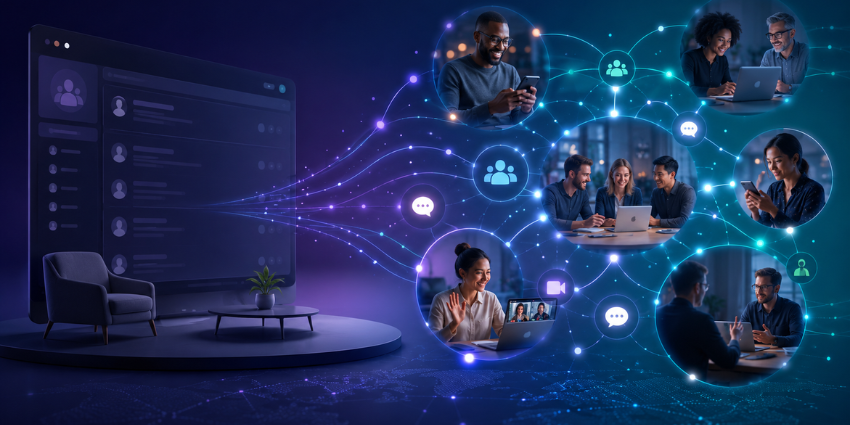 Dark social customer engagement across distributed community ecosystems