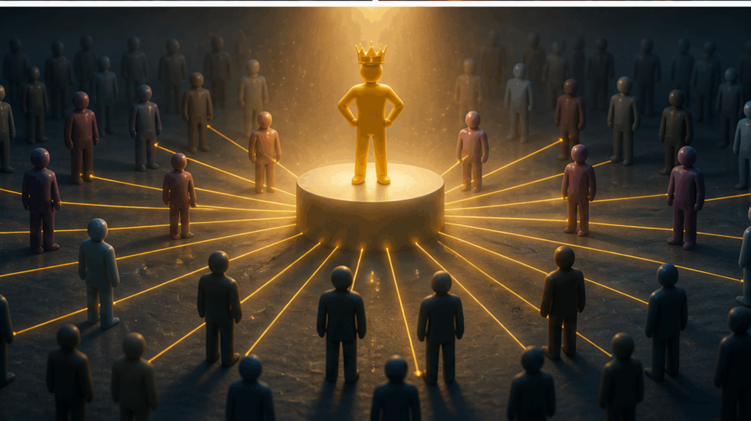 Customer community influence dynamics showing superuser dominance