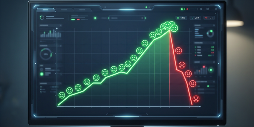 CX operations dashboard showing performance degradation during a peak traffic event