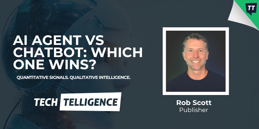A comparison graphic illustrating the difference between a traditional rules-based chatbot and an autonomous AI agent in B2B customer experience.