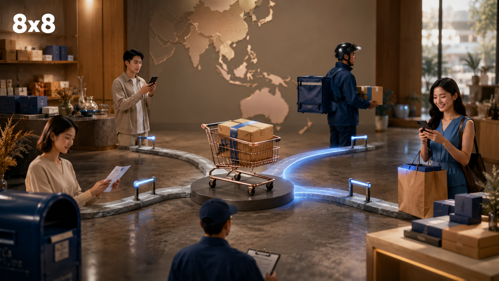 8x8 CPaaS, customer journey orchestration, retail customer engagement