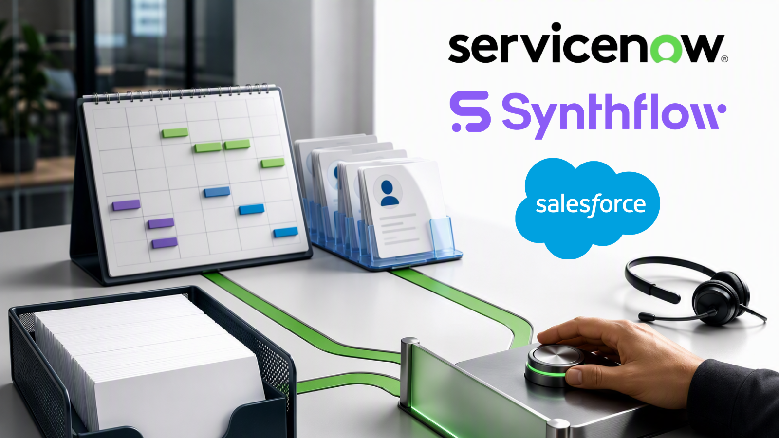 CX AI ServiceNow Salesforce Synthflow