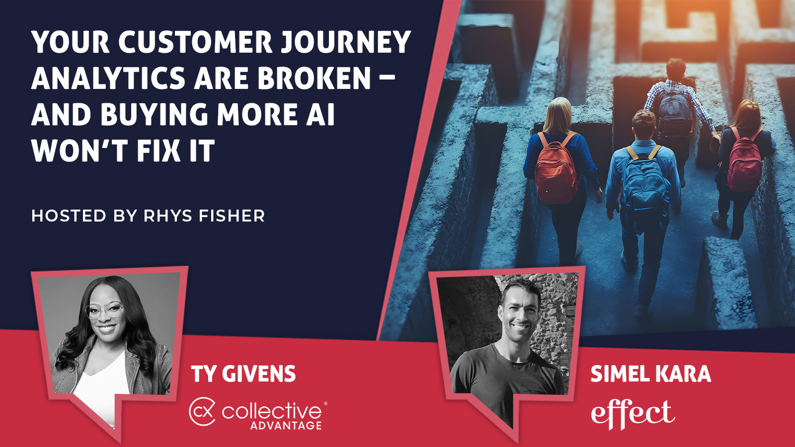 Ty Givens and Simel Kara discussing customer journey analytics on CX Today