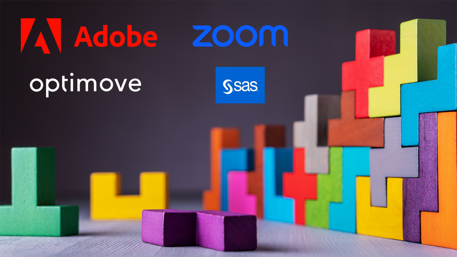 Customer engagement AI news featuring Adobe, Optimove, Zoom, and SAS