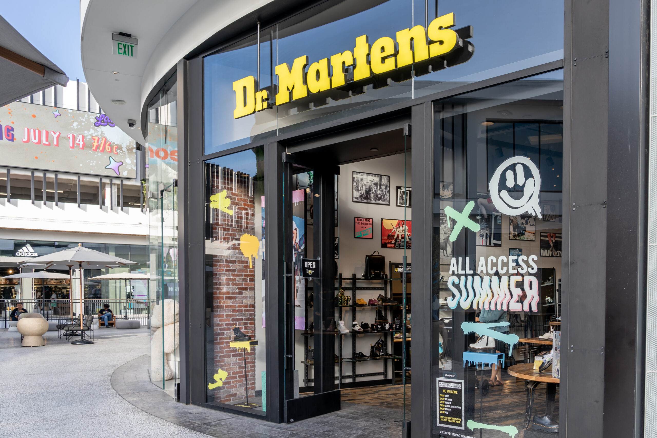 Dr. Martens shop in Los Angeles, USA.